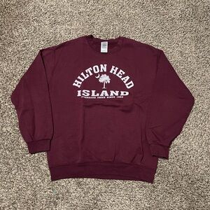 Hilton Head Island Maroon Sweater